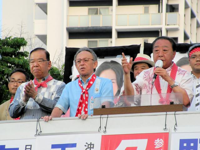 【参院選】立憲・共産・社民の党首級がそろい踏み　「オール沖縄」で自民と対峙
